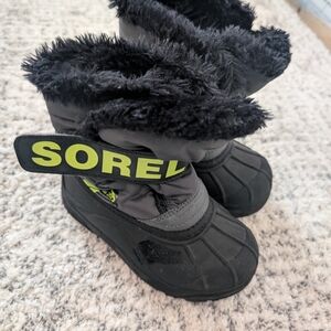 Sorel Black and Gray Winter Boots
